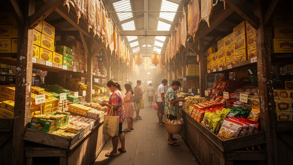 Taboan Market pasalubong shopping aisles